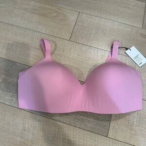 KNIX WING WOMAN COUNTOUR BRA NEW PINK 42F MOLDED FOAM CUPS